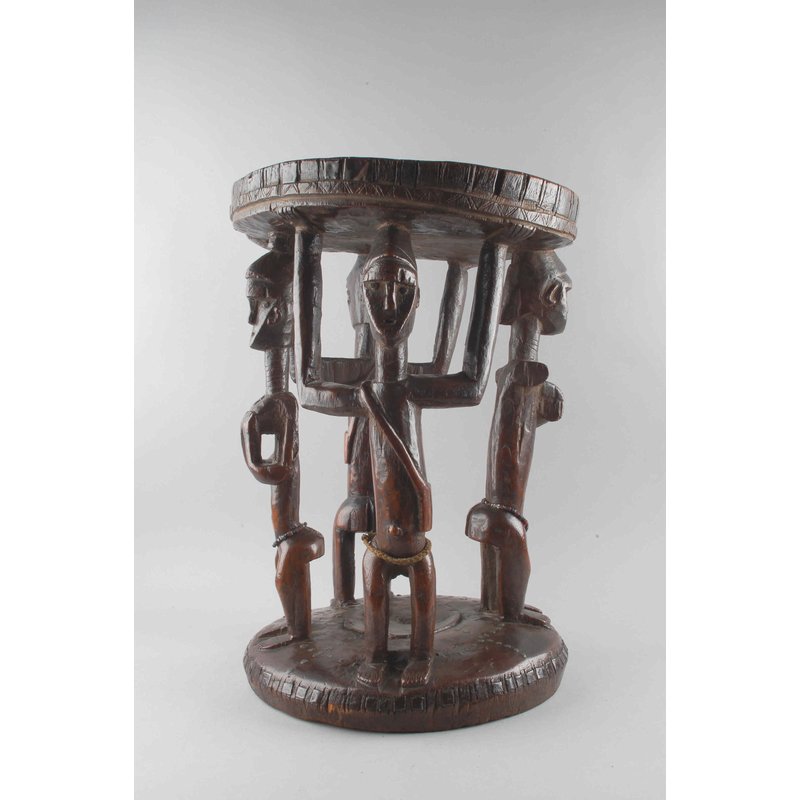 Carved Wooden Stool